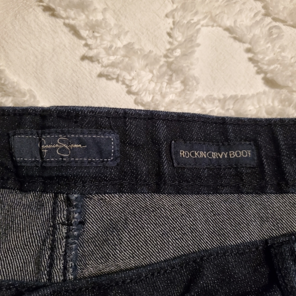 Junior Plus 24 Jessica Simpson Rockin Curvy Boot Jeans - Picture 2 of 6
